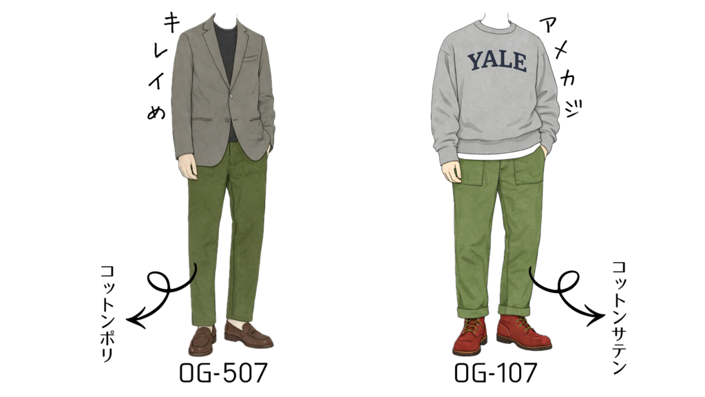 おすすめコーデ OG-107 OG-507